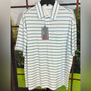 Nwt Travel Smsrt mens large wrinkle free polo shirt